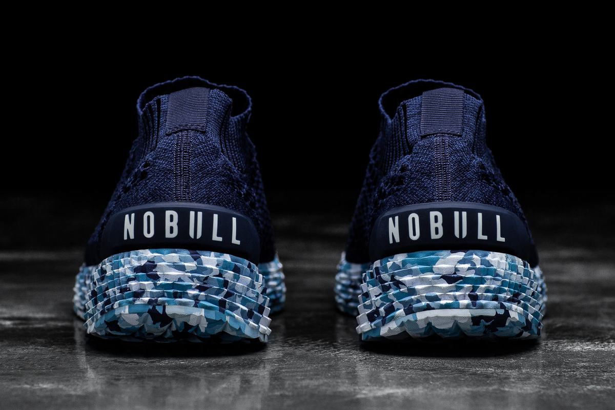 Nobull Knit Runner Men's Running Shoes Navy | Australia (TA0652)